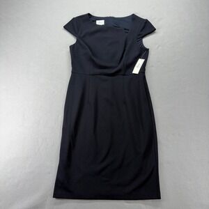 DM Collection Sheath Dress Womens 8P‎ Marine Navy Cap Sleeve Stitch Fix NWT